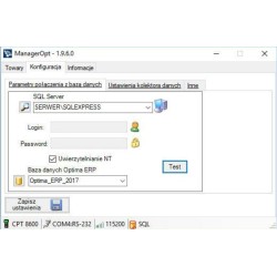 Manager OPT - oprogramowanie obsługi kolektora danych dla CDN Optima