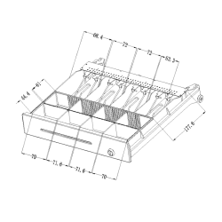 Szuflada średnia 350 KER