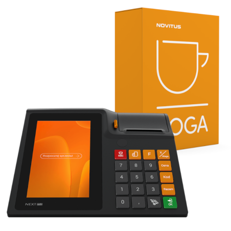 Kasa fiskalna Novitus Next Pro online + SOGA