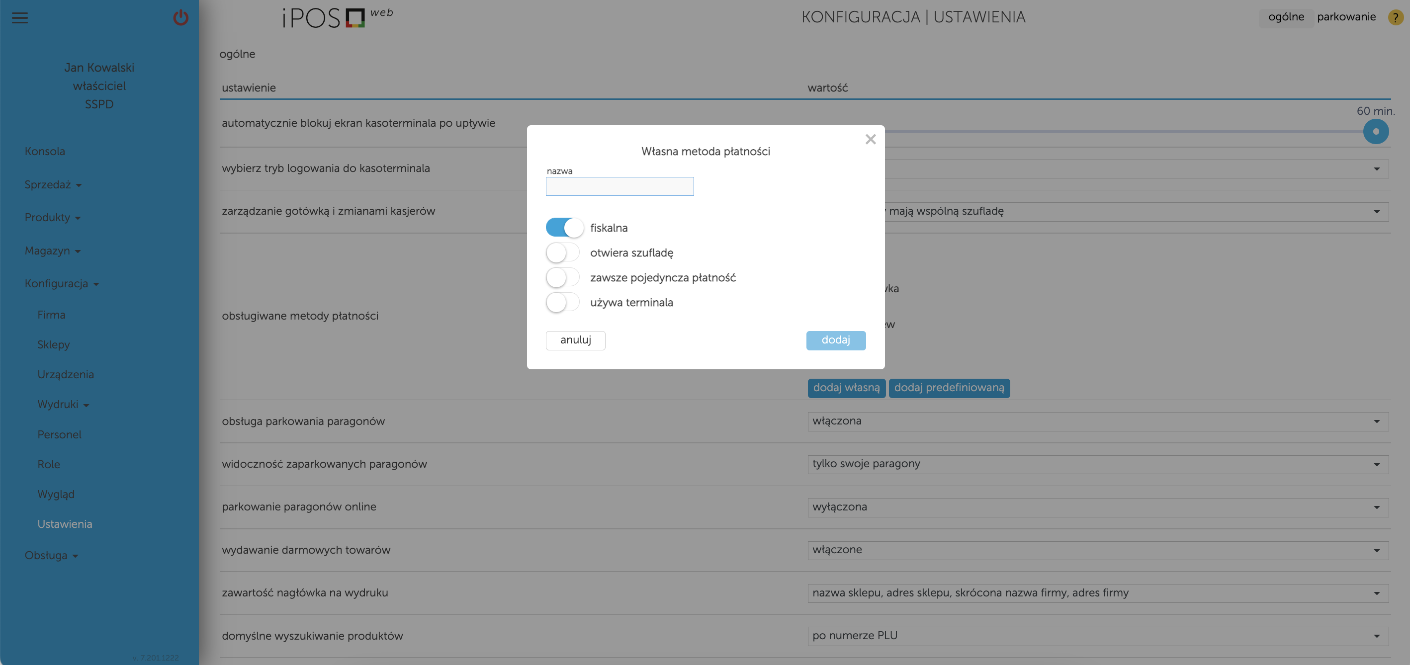 Metody płatności w kasoterminalach iPOS
