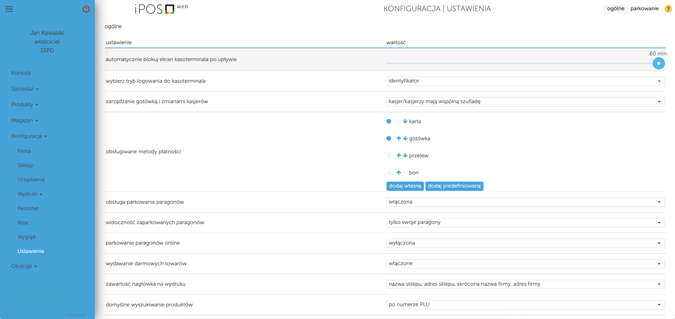 Metody płatności w kasoterminalach iPOS