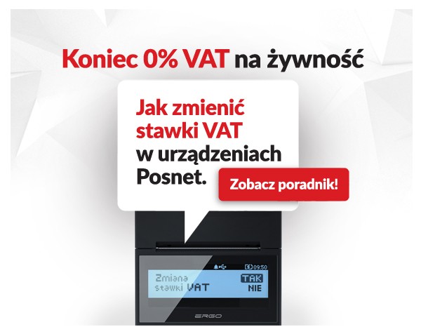 Jak zmienić stawki VAT w urządzeniach POSNET?