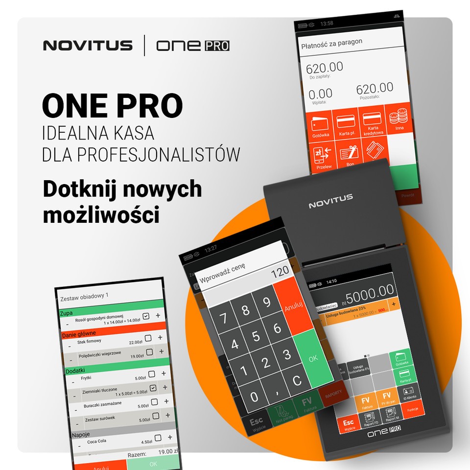 Już dostępna nowa wersja kasy Novitus ONE Pro
